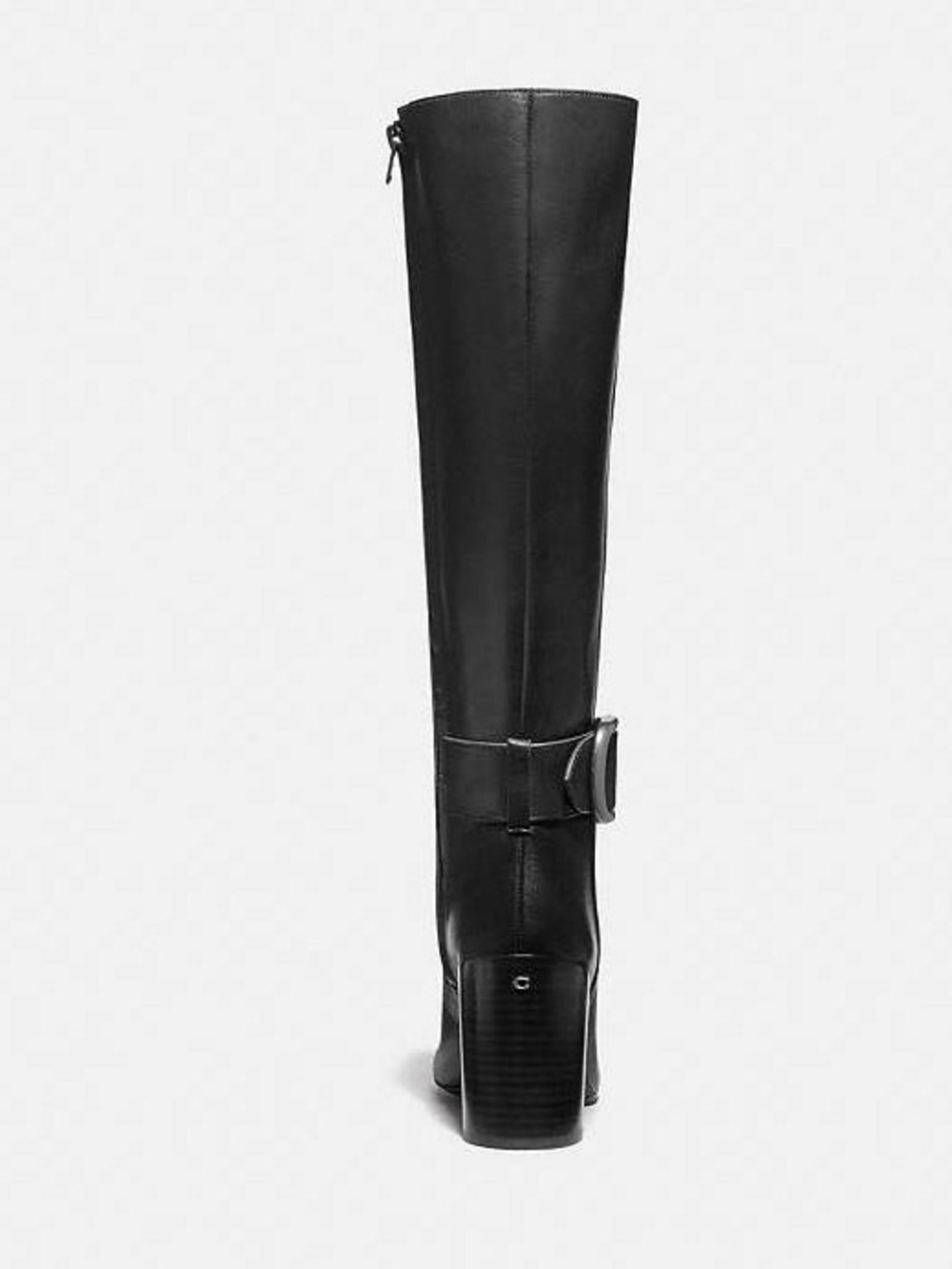 Coach Soho Buckle Leather Knee High Boots Evelyn Buckle Boots Black | G4435 - Picture 6 of 16
